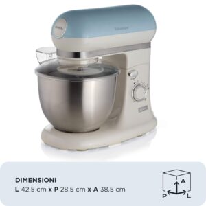 Máy trộn bột Ariete Vintage 1588 — tô 5,5 L, xanh dương — ảnh chi tiết 1